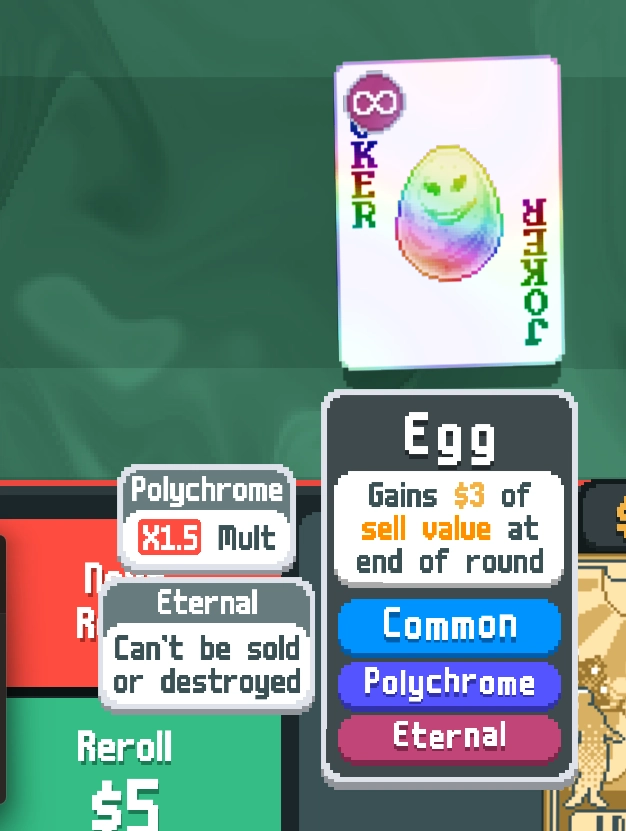 polychrome eternal egg in balatro