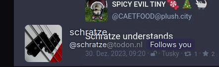 schratze - follows you