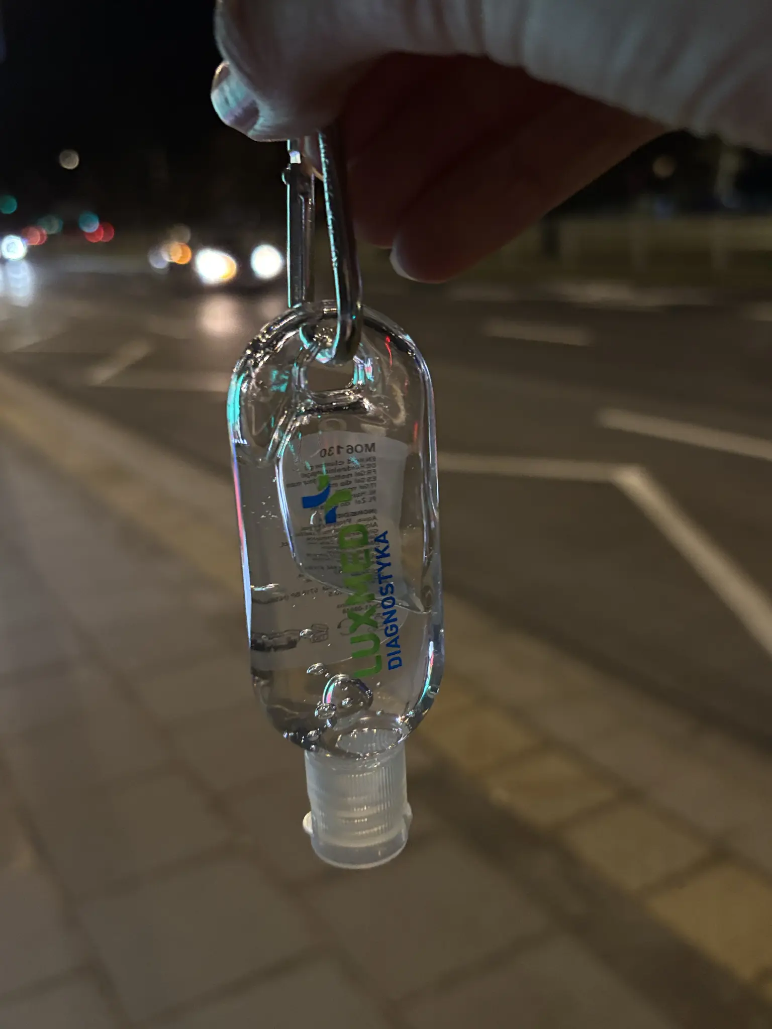 a luxmed diagnostyka disinfectant keychain that i definitely didn’t steal
